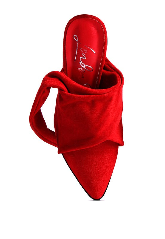 Mama Fav Lace Up High Block Heeled Mules - Xtreme Shopper