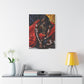 Thoughts And Desires Afrocentric Black Artwork Canvas Wall Print