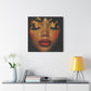 Just Meditate On It Black Woman Art Canvas Wall Print