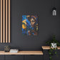 Vacation Vibes Afrocentric Black Woman Abstract Art Canvas Wall Print