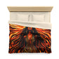 Beautiful Sunrising Black Woman Abstract Art Microfiber Duvet Cover