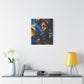 Vacation Vibes Afrocentric Black Woman Abstract Art Canvas Wall Print