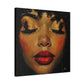 Just Meditate On It Black Woman Art Canvas Wall Print