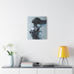 Moisturized and Unbothered Afrocentric Black Woman Art Canvas Wall Print