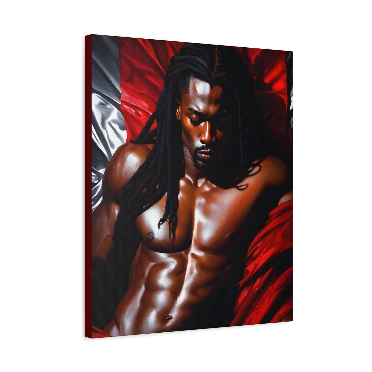 Him Afrocentric Black Artwork Canvas Wall Print