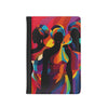 Girlfriends In Abstract Vegan Leather Black Art RFID Blocking Passport Cover