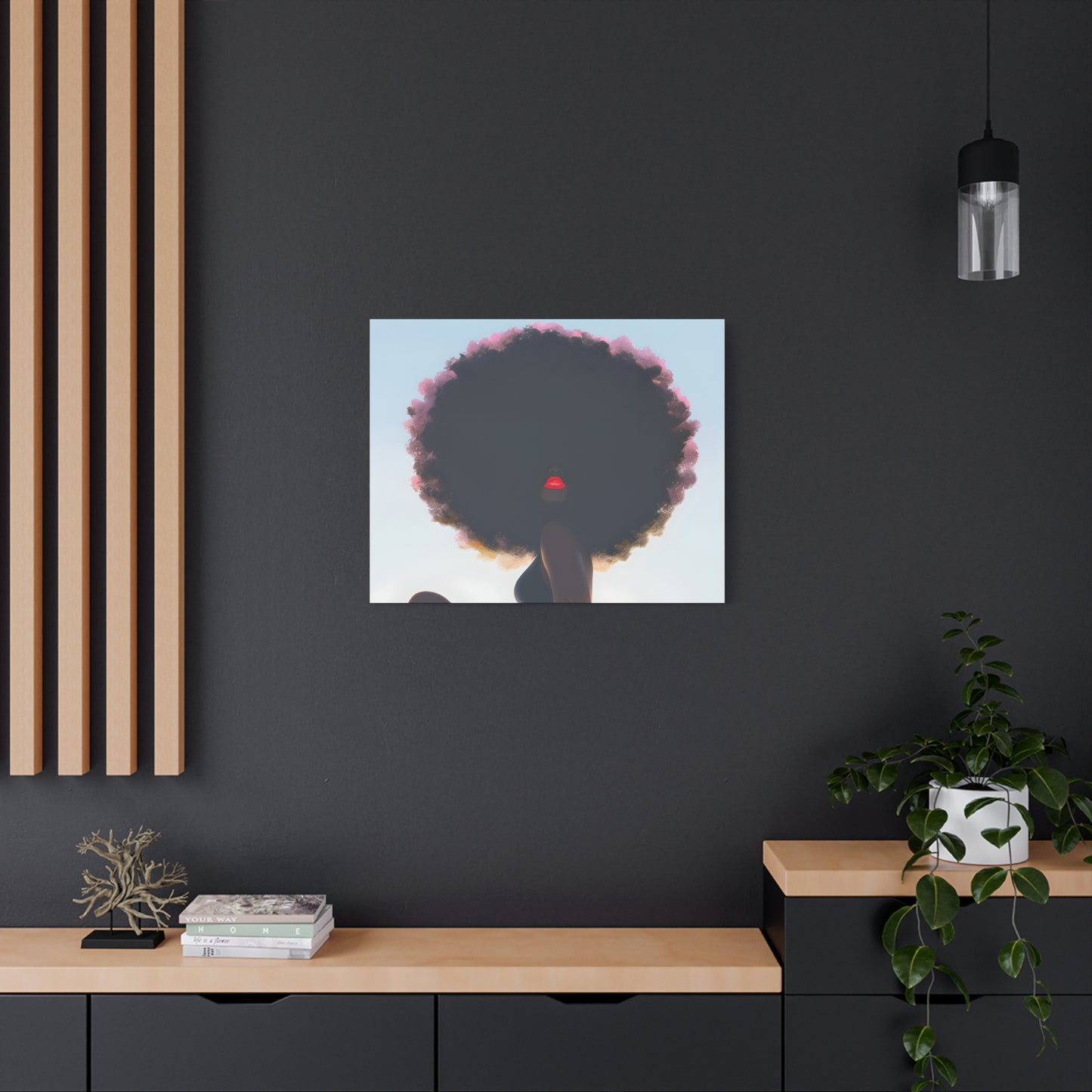 I Am That Chick Afrocentric Black Woman Abstract Fantasy Art Canvas Wall Print - Xtreme Shopper