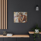 Home Alone Black Woman Art Canvas Wall Print