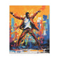 The Jazz Dancer Afrocentric Abstract Black Art Canvas Wall Print - Xtreme Shopper