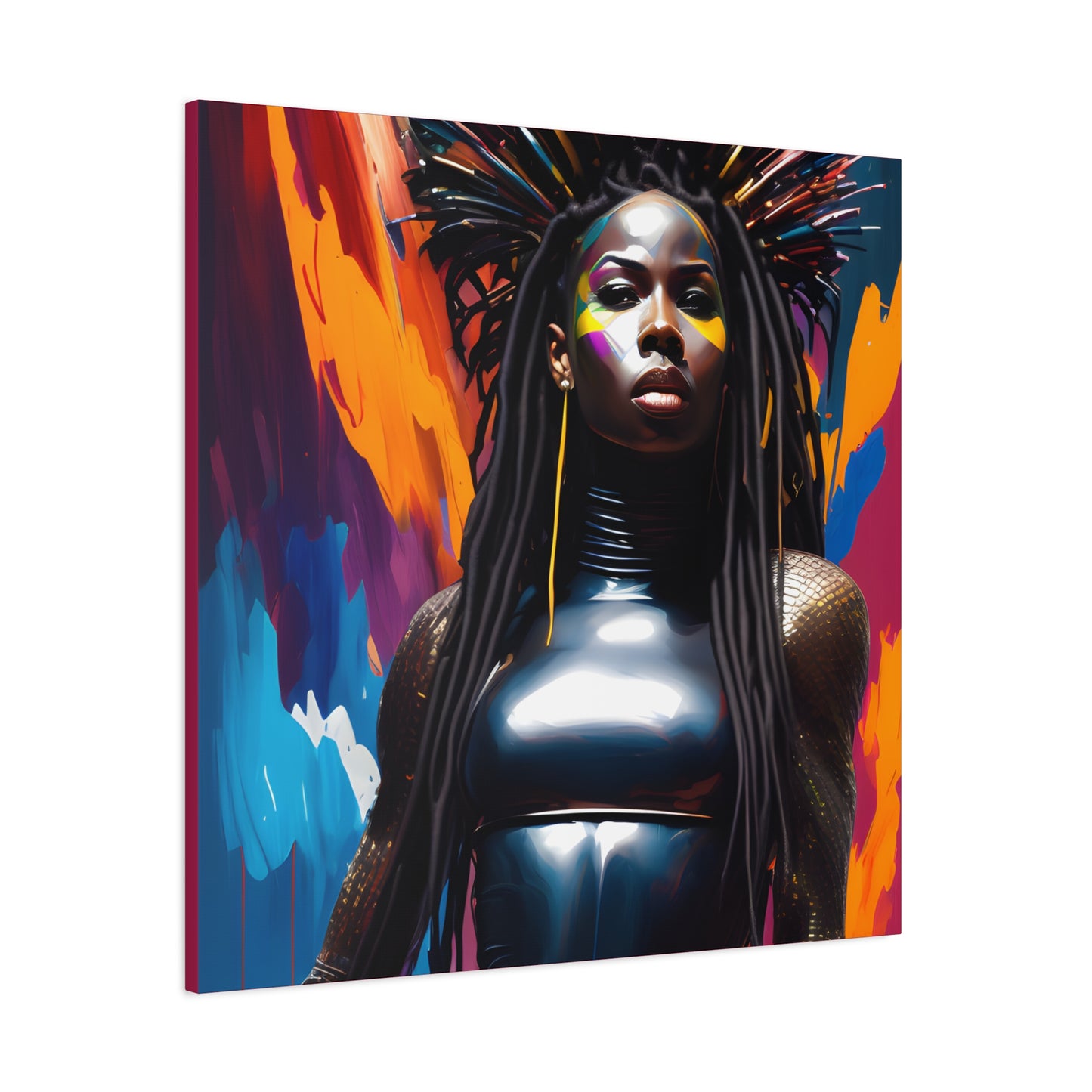 You Can't Take My Crown Abstract Black Woman Artwork Canvas Wall Print - Xtreme Shopper