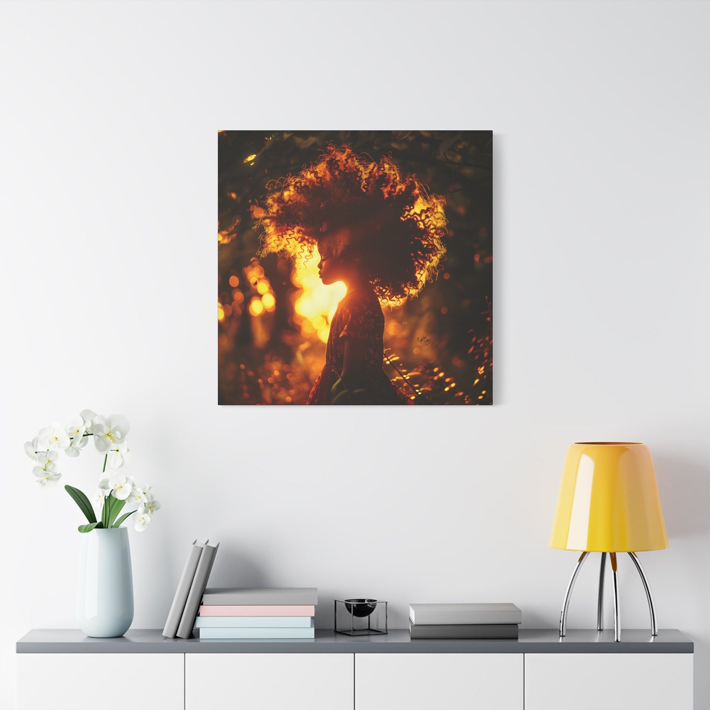 Sunrise Of Youth Afrocentric Black Art Canvas Wall Print - Xtreme Shopper