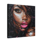 I'm Parched Afrocentric Black Woman Art Canvas Wall Print
