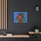 I'm Feeling It Afrocentric Black Woman Abstract Art Canvas Wall Print
