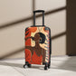 So Chill Abstract Black Woman Art Hardshell Hardside Lockable Spinner Suitcase