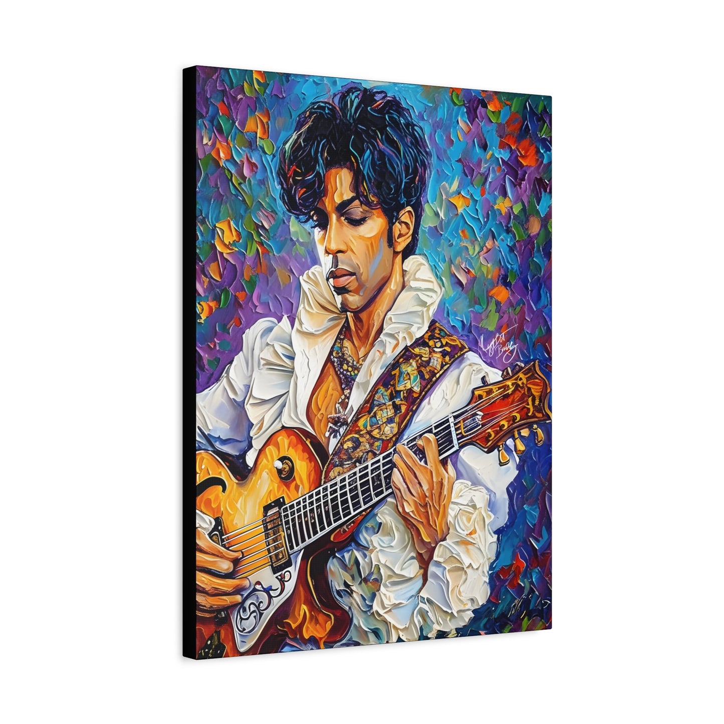 Prince The Artist Afrocentric Black Man Art Canvas Wall Print