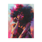 Lord Not Today Afrocentric Black Woman Abstract Art Canvas Wall Print