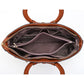 Vegan Leather Reptile Embossed Handbag with Crossbody Strap