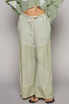 POL Boho Elastic Waistband Wide Leg Pants with Drawstring - Xtreme Shopper
