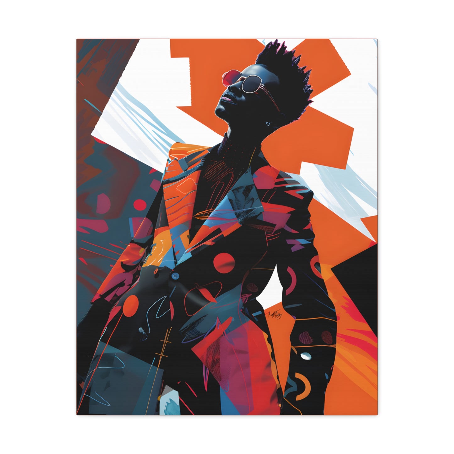 Fashion Is King Afrocentric Black Art Canvas Wall Print