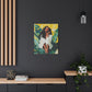 It's A Beautiful Day Afrocentric Black Woman Abstract Art Canvas Wall Print