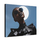 Moonstruck Afrocentric Black Woman Abstract Art Canvas Wall Print
