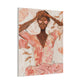 Relax It Will Be Okay Afrocentric Black Woman Abstract Art Canvas Wall Print