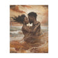 Forever Mine Black Love Art Canvas Wall Print