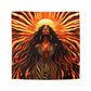 Beautiful Sunrising Black Woman Abstract Art Microfiber Duvet Cover