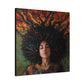 Rooted In My Mind Afrocentric Black Woman Inspirational Spiritual Art Canvas Wall Print - Xtreme Shopper