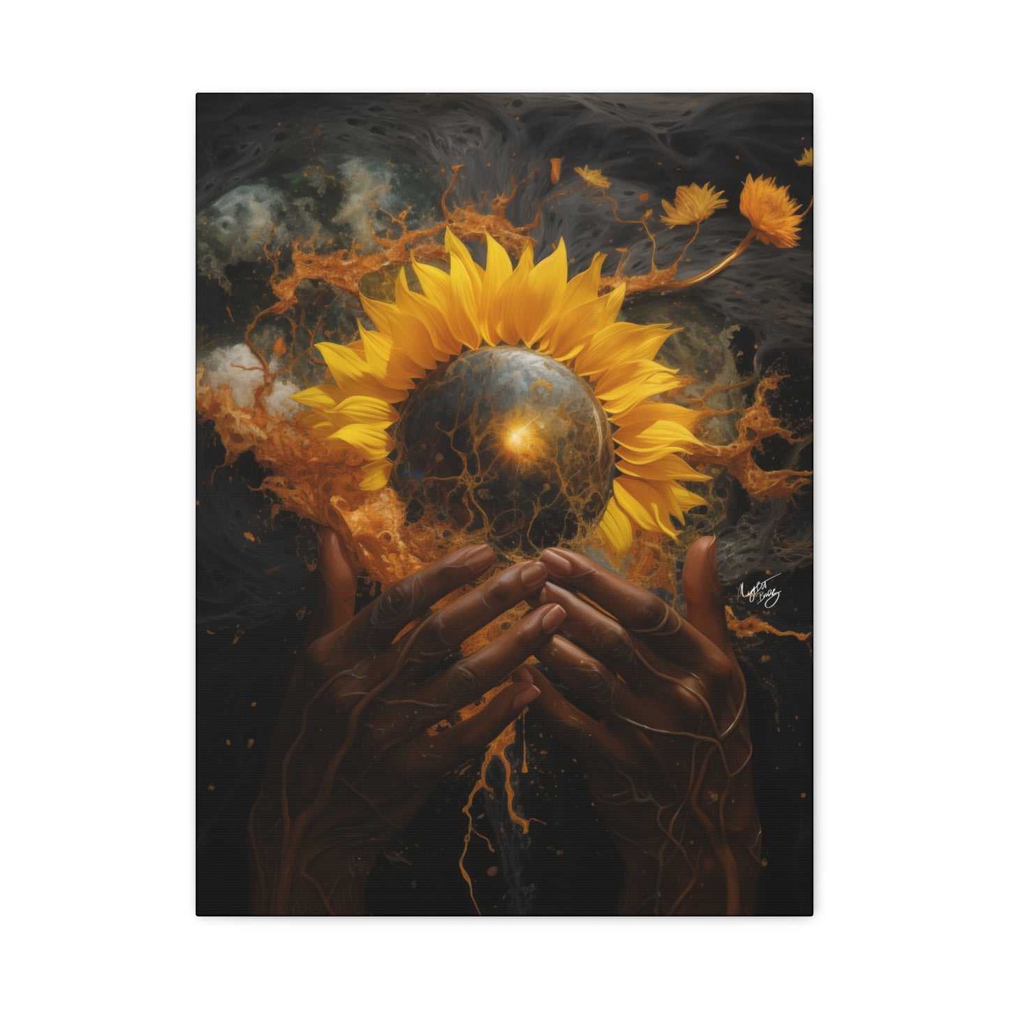 New Beginnings Afrocentric Black Art Canvas Wall Print