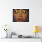 Just Meditate On It Black Woman Art Canvas Wall Print