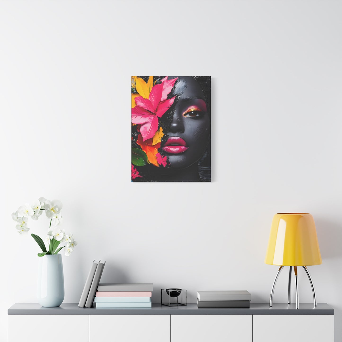 Everything is Beautiful Afrocentric Black Woman Art Canvas Wall Print