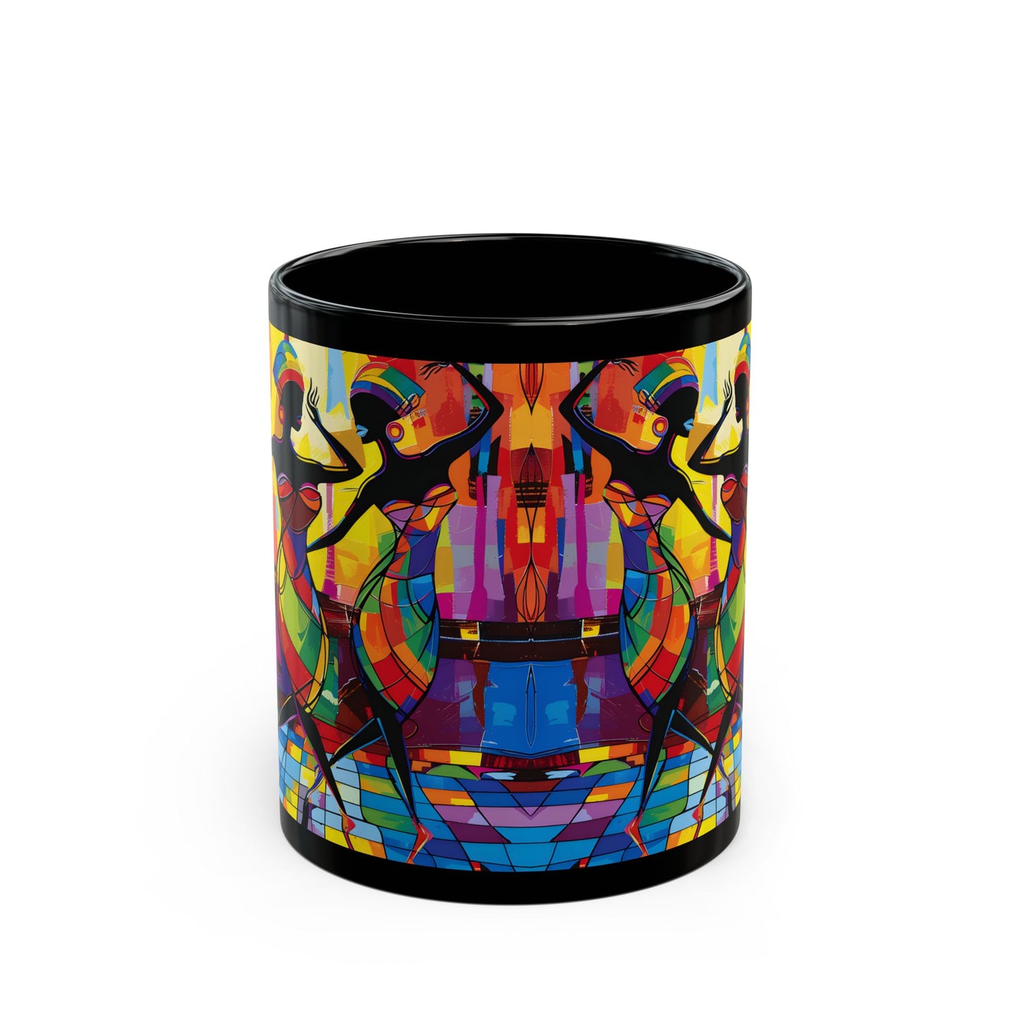 Club Trio Black Art Coffee Mug