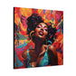 I Am The Embodiment Of Black Joy Afrocentric Black Woman Abstract Art Canvas Wall Print