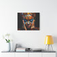 Heavy Is The Head That Wears The Crown Afrocentric Black Woman Abstract Art Canvas Wall Print