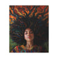 Rooted In My Mind Afrocentric Black Woman Inspirational Spiritual Art Canvas Wall Print - Xtreme Shopper
