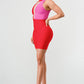 Duo Chroma Bodycon Bandage Dress