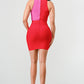 Duo Chroma Bodycon Bandage Dress