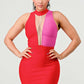 Duo Chroma Bodycon Bandage Dress