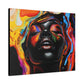 Yes Afrocentric Black Woman Art Canvas Wall Print