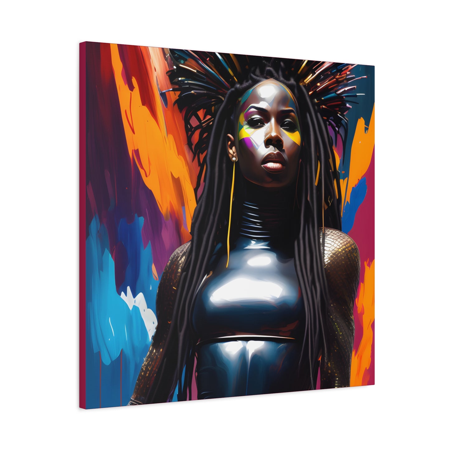 You Can't Take My Crown Abstract Black Woman Artwork Canvas Wall Print - Xtreme Shopper
