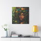 Mother Nature In Full Bloom Afrocentric Black Woman Fantasy Art Canvas Wall Print - Xtreme Shopper