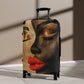 Peaceful Days Black Woman Art Hardshell Hardside Lockable Spinner Suitcase