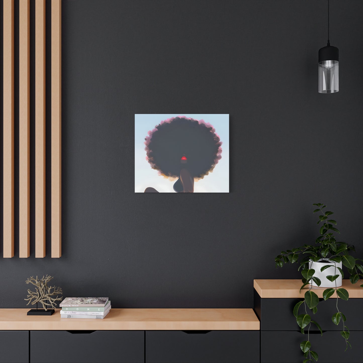 I Am That Chick Afrocentric Black Woman Abstract Fantasy Art Canvas Wall Print - Xtreme Shopper