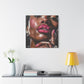 Let Me Tell You A Secret Afrocentric Black Woman Art Canvas Wall Print