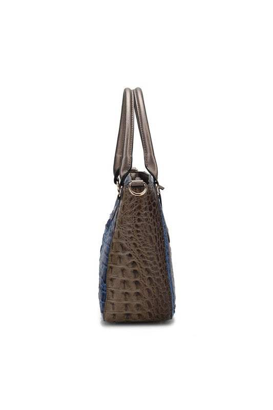 MKF Collection Faux Crocodile-Embossed Satchel Bag - Xtreme Shopper