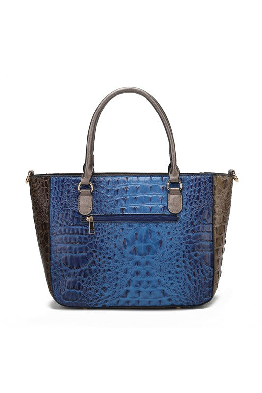 MKF Collection Faux Crocodile-Embossed Satchel Bag - Xtreme Shopper