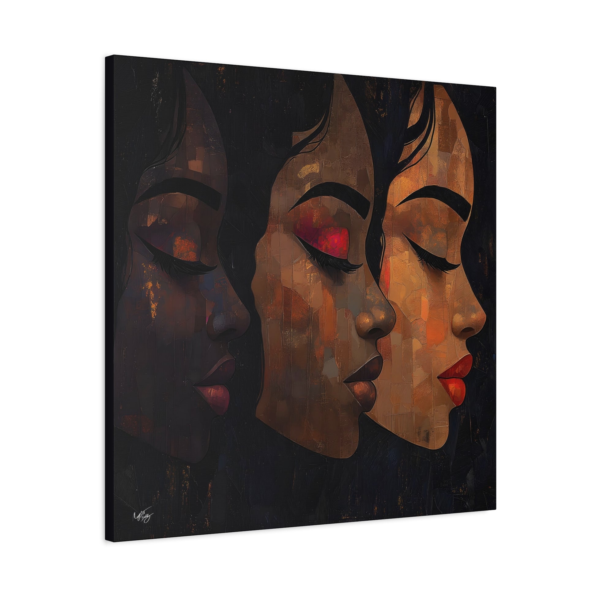 Shades Of Beauty Black Woman Art Canvas Wall Print - Xtreme Shopper