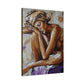 Home Alone Black Woman Art Canvas Wall Print