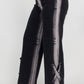 Trendy Gray and Black Ombre Denim Jeans